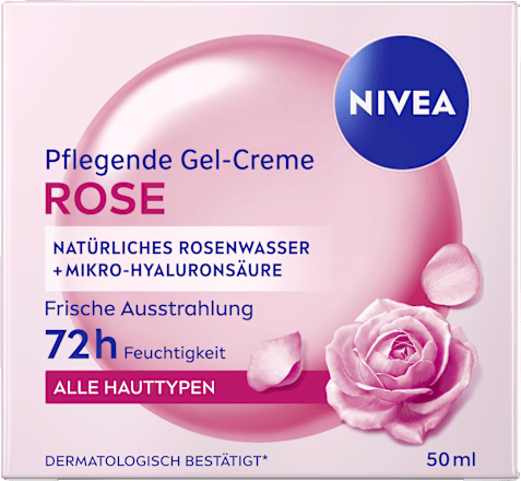 Gesichtscreme Gel-Creme Rose pflegend, 50 ml