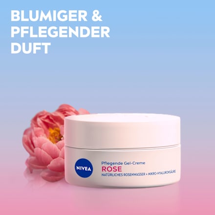 Gesichtscreme Gel-Creme Rose pflegend, 50 ml