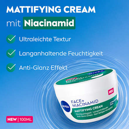 NIVEA Gesichtscreme Niacinamid Mattifying, 100 ml