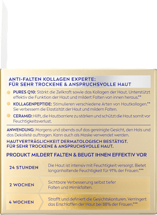 Gesichtscreme Q10 Anti-Falten Kollagen Experte, 50 ml