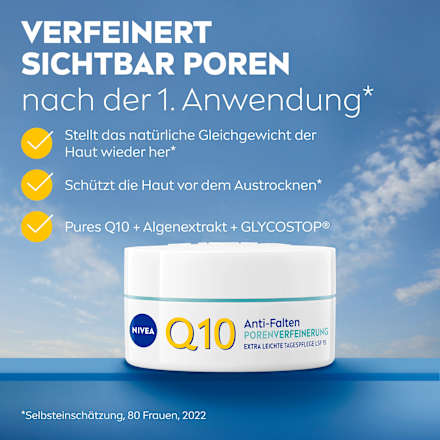 Gesichtscreme Q10 Anti-Falten porenverfeinernd, 50 ml