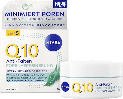 Gesichtscreme Q10 Anti-Falten porenverfeinernd, 50 ml