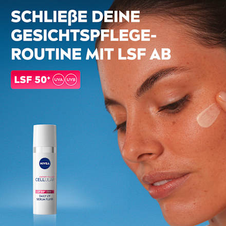 Gesichtscreme Serum Fluid Cellular LSF 50+, 30 ml NIVEA