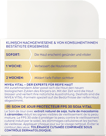 Gesichtscreme Vital Soja Anti-Age schützend LSF 30, 50 ml