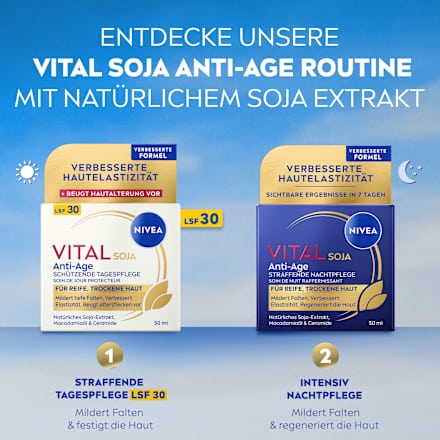 Gesichtscreme Vital Soja Anti-Age schützend LSF 30, 50 ml