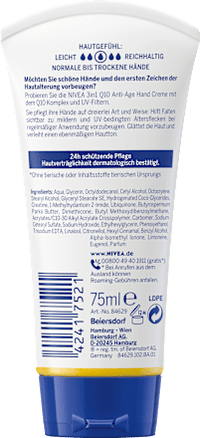 Handcreme 3in1 Anti-Age Q10, 75 ml NIVEA