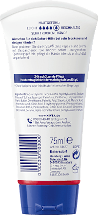 Handcrème 3-in-1 Repair, 75 ml