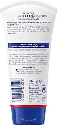 Handcrème 3-in-1 Repair, 75 ml