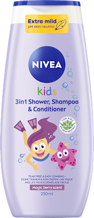 Kinder Duschgel, Shampoo & Conditioner 3in1 Beerenduft, 250 ml