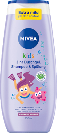 Kinder Duschgel & Shampoo & Spülung 3in1 Beerenduft, 250 ml