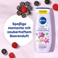 Gel douche & Shampooing & Après-shampooing 3 en 1 pour enfants, parfum aux baies, 250 ml