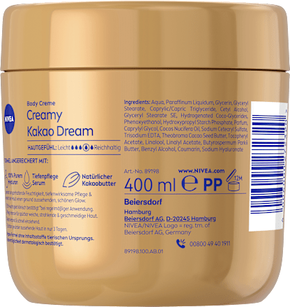 Körpermilch Body Creme Kakao Dream, 400 ml