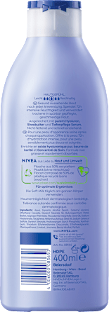 Bodymilk verwenmelk Zachte melk, 400 ml