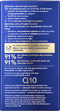 Anti Age Feuchtigkeitscreme Hyaluron LSF 30, 50 ml