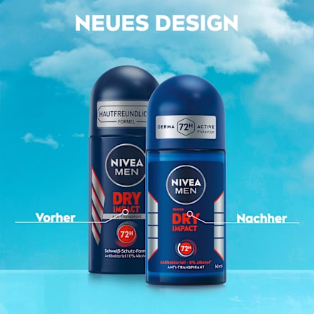 Antitranspirant Deo Roll-on Dry Impact (6x50 ml), 300 ml