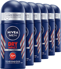 Antitranspirant Deo Roll-on Dry Impact, Vorteilspack (6x50 ml), 300 ml