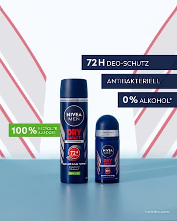 Antitranspirant Deo Roll-on Dry Impact, Vorteilspack (6x50 ml), 300 ml