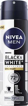 Antitranspirant Deospray Black & White Invisible Epic Night, 150 ml