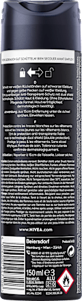 Antitranspirant Deospray Black & White Invisible Original, 150 ml