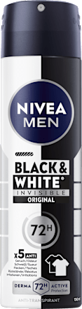 Antitranspirant deodorant spray Black &amp; White Invisible, 150 ml