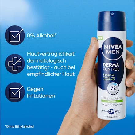 Antitranspirant Deospray Derma Control Sensitive, 150 ml