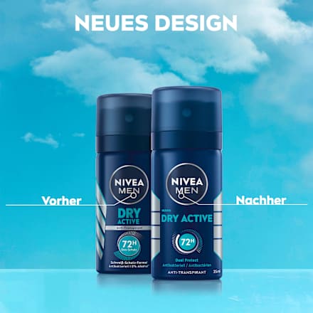 Antitranspirant Deodorant Spray Dry Active, reisformaat, 35 ml