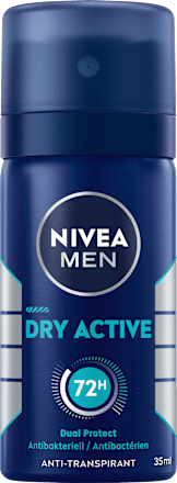 Antitranspirant Deodorant Spray Dry Active, reisformaat, 35 ml