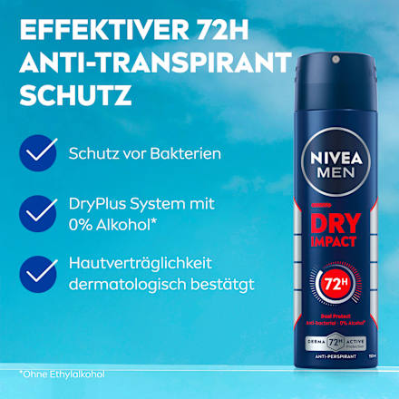 Antitranspirant deodorant spray Dry Impact, 150 ml