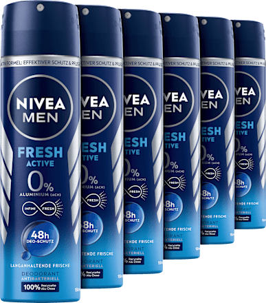 Fresh Active Deodorant Spray, Voordeelverpakking (6 x 150 ml), 900 ml