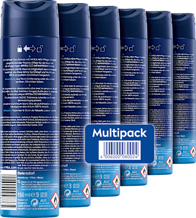 Fresh Active Deodorant Spray, Voordeelverpakking (6 x 150 ml), 900 ml