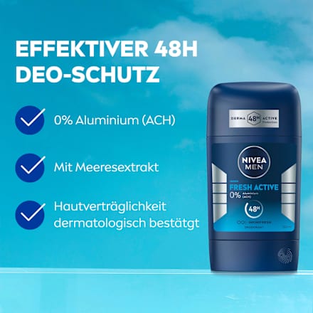 Deodorant Stick Fresh Active, 50 ml