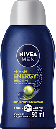 Duschgel Fresh Energy 5in1, Reisegröße, 50 ml