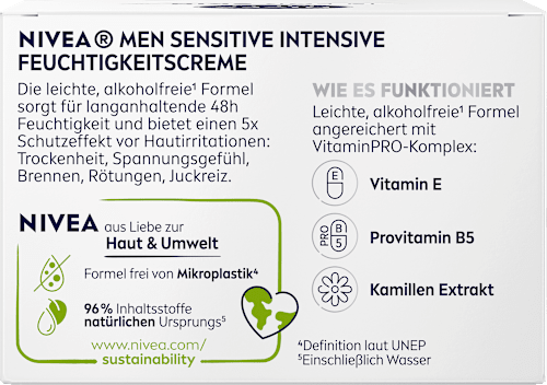 Feuchtigkeitscreme Sensitive Intensive, 50 ml