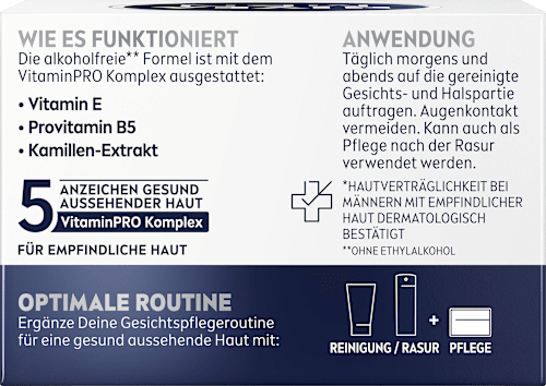 Feuchtigkeitscreme sensitive, 50 ml NIVEA MEN
