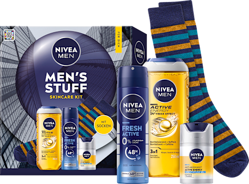 Geschenkset Mens Stuff + Socken 4tlg, 1 St NIVEA MEN