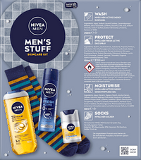 Geschenkset Mens Stuff + Socken 4tlg, 1 St NIVEA MEN