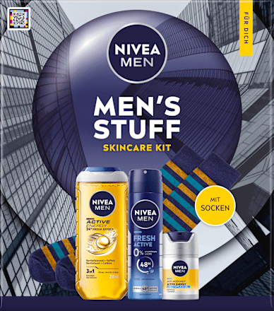 Geschenkset Mens Stuff + Socken 4tlg, 1 St NIVEA MEN