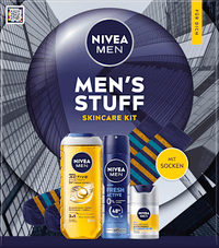 Geschenkset Mens Stuff + Socken 4tlg, 1 St NIVEA MEN