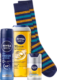 Geschenkset Mens Stuff + Socken 4tlg, 1 St NIVEA MEN