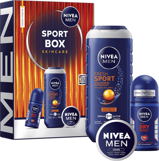 NIVEA MEN Coffret cadeau Sport Box 3 pièces, 1 unité