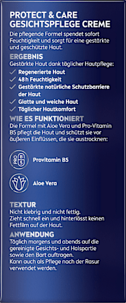 Gesichtscreme Protect & Care, 75 ml NIVEA MEN