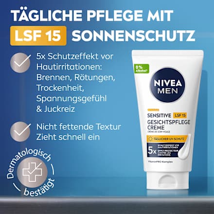 Gesichtscreme Sensitive LSF 15, 75 ml