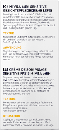 Gesichtscreme Sensitive LSF 15, 75 ml