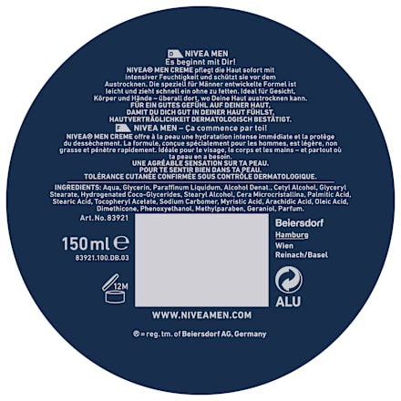 Lichaamsverzorgingscrème, 150 ml