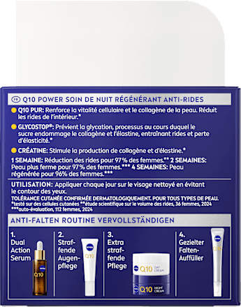 Nachtcreme Anti-Falten Q10, 50 ml