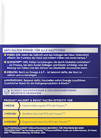 Nachtcreme Anti-Falten Q10, 50 ml