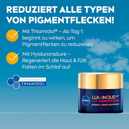 Nachtcrème Luminous Anti Pigmentvlekken, 50 ml