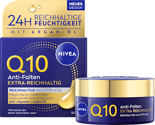 Nachtcreme Q10 Anti-Falten Reichhaltig, 50 ml