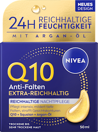Nachtcreme Q10 Anti-Falten Reichhaltig, 50 ml
