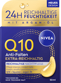Nachtcreme Q10 Anti-Falten Reichhaltig, 50 ml